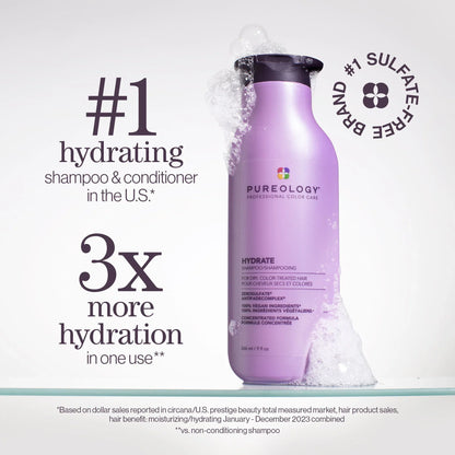 Hydrate Sheer Shampoo and Conditioner Duo: Silicone-Free Lightweight Moisturizer for Fine Hair